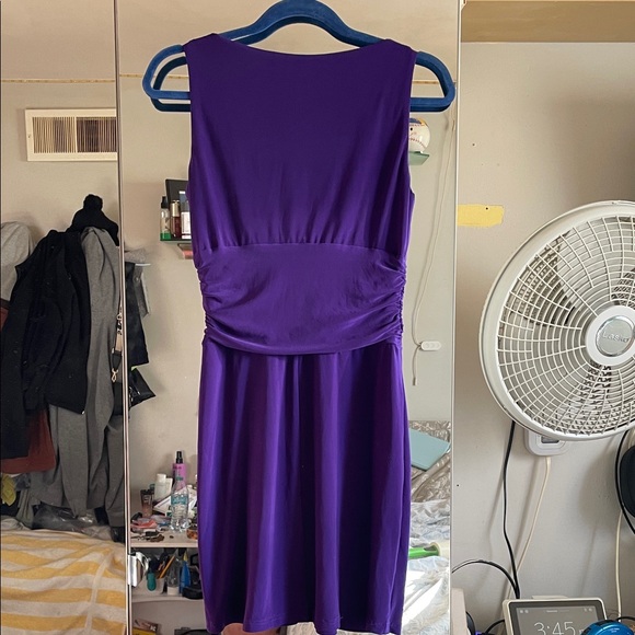 CHAPS Vibrant Purple Asymmetrical Dress - Picture 3 of 8